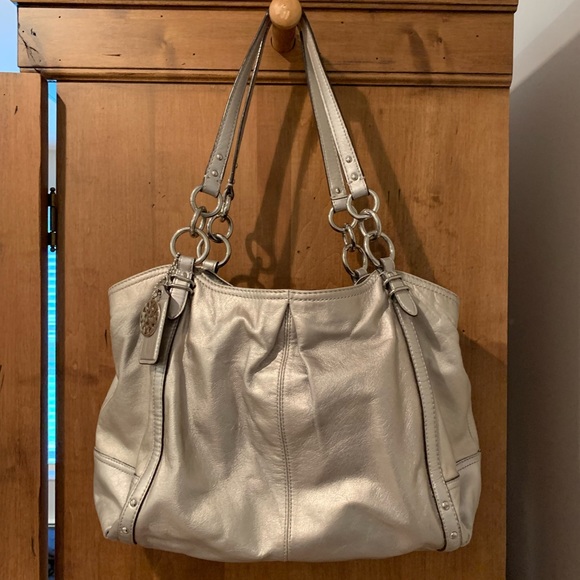 Coach Handbags - Coach Silver large handbag
